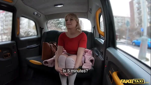 Fake Taxi Blonde gets her tits and ass out before getting fucked for a faster ride