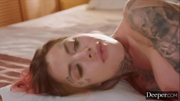 Deeper. Tattooed beauty Chantal Danielle in her Deeper debut