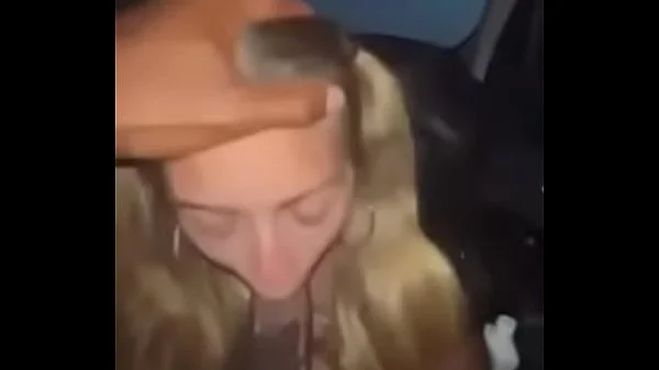 White girls sucks my big ass DICK in CAR