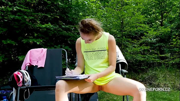 Young student Nela - Pussy upskirt porn
